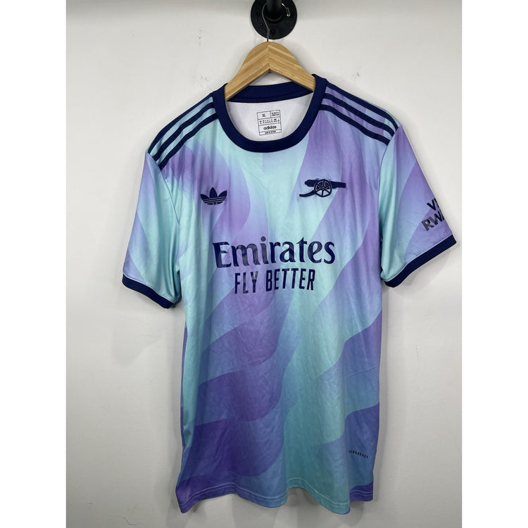 Adidas Arsenal 2024 Third Jersey Men’s Slim Fit #53 Emirates Purple Team Sz XL