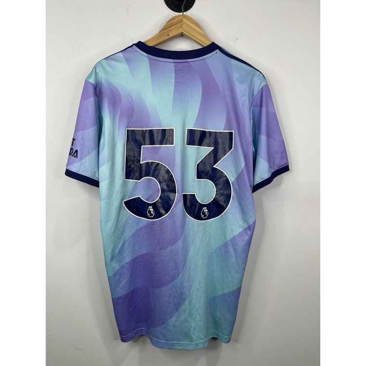 Adidas Arsenal 2024 Third Jersey Men’s Slim Fit #53 Emirates Purple Team Sz XL