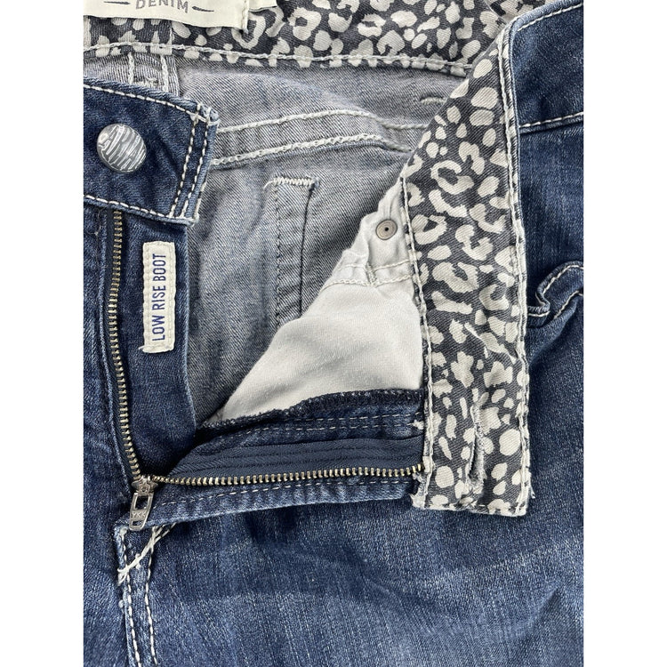 Women’s Ariat REAL Denim Low Rise Bootcut Medium Wash Blue Jeans Size 34r