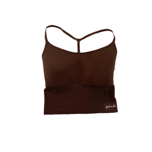 Womens PINK Brown Sports Bra Size Small