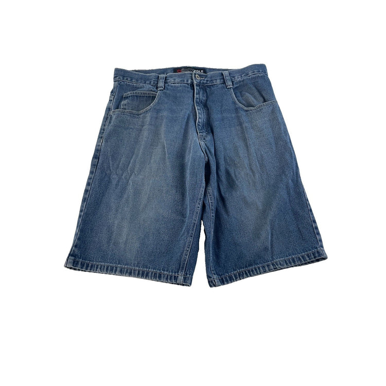Men's Southpole Authentic Collection Blue Denim Jean Shorts Size 38