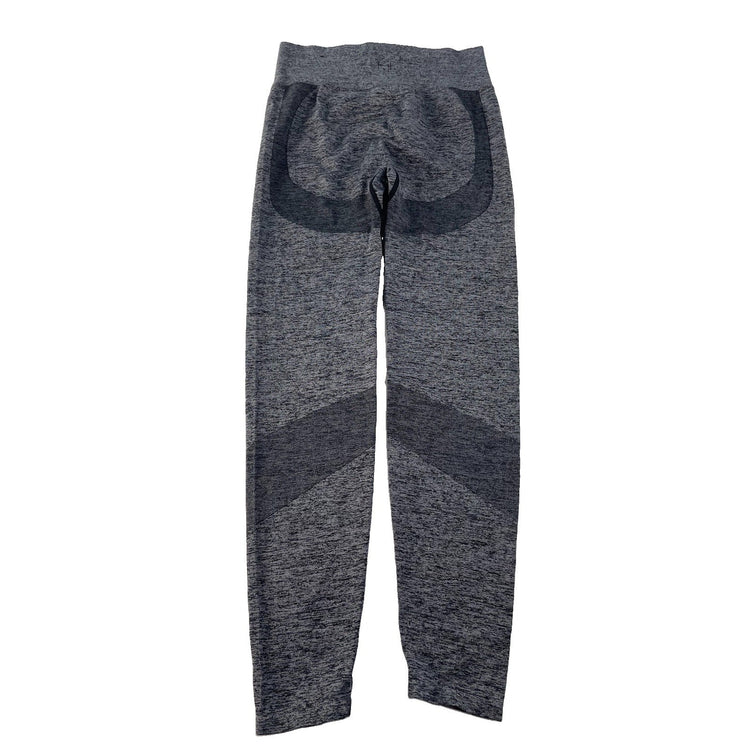 Women's Victoria's Secret Pink Active Gray Seamless Textured Leggings Size M