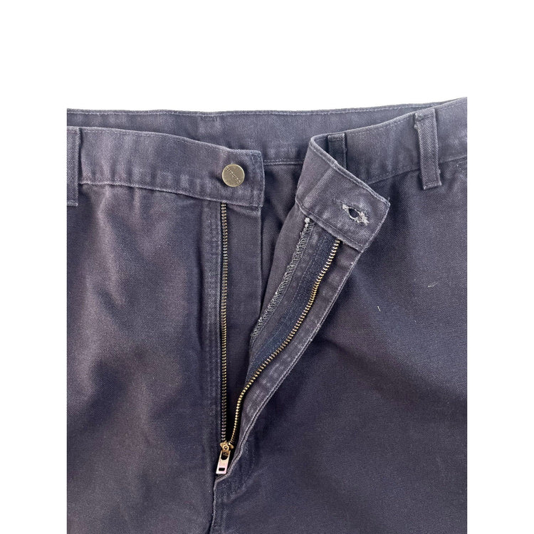 Mens Carhartt Black Carpenter Style Denim Jeans Size 46X33