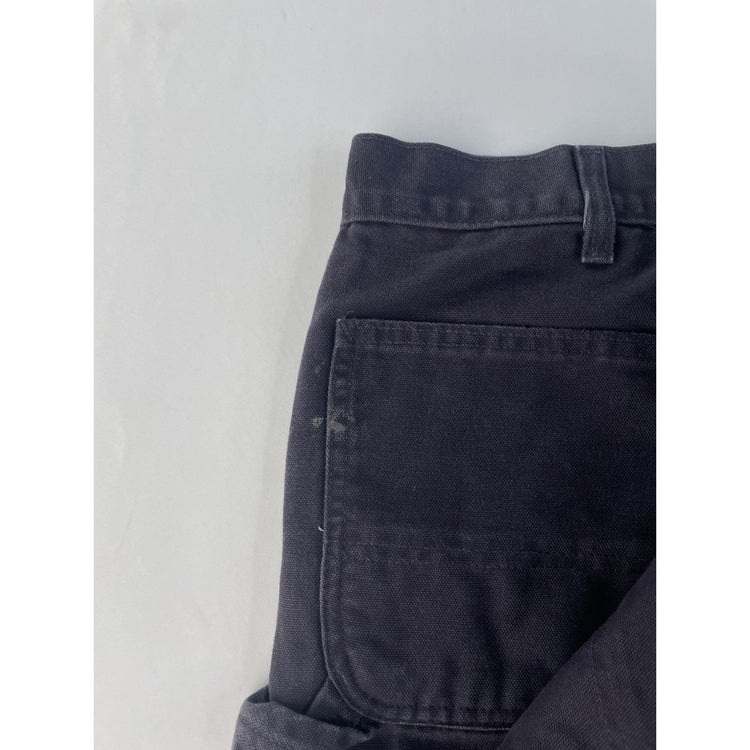 Mens Carhartt Black Carpenter Style Denim Jeans Size 46X33
