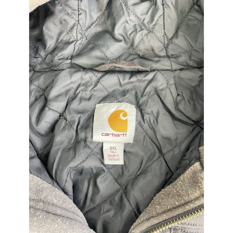 Mens Carhartt Gray Nylon Lined Rain Defender Jacket Size 3XLT