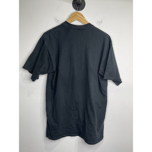 Men’s VTG 90s Jerseys Tag Graphic Dog Sled Saloon T Shirt Black Sz L