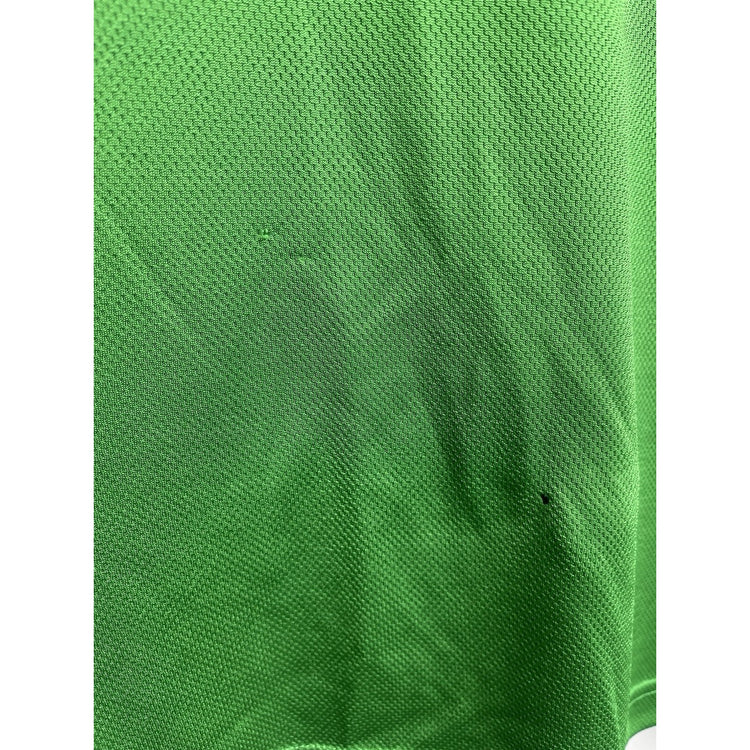 Men’s Vintage Nike Jersey Shirt Green White Tag Neck Short Sleeve 90s Sz Medium