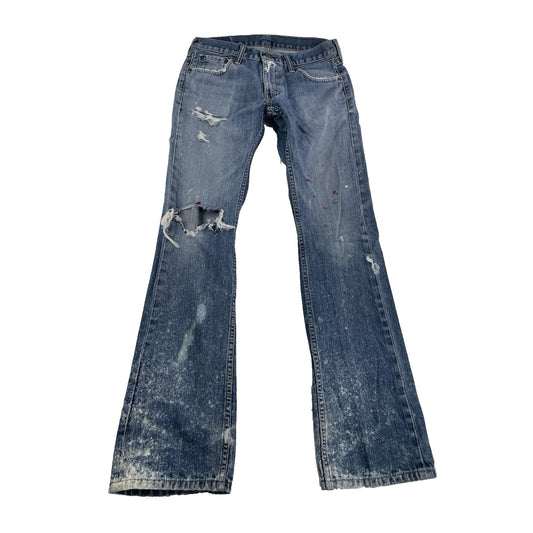 Men’s Worn&torn Levi’s Bootcut Blue Jeans Size W30 L32