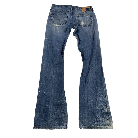 Men’s Worn&torn Levi’s Bootcut Blue Jeans Size W30 L32
