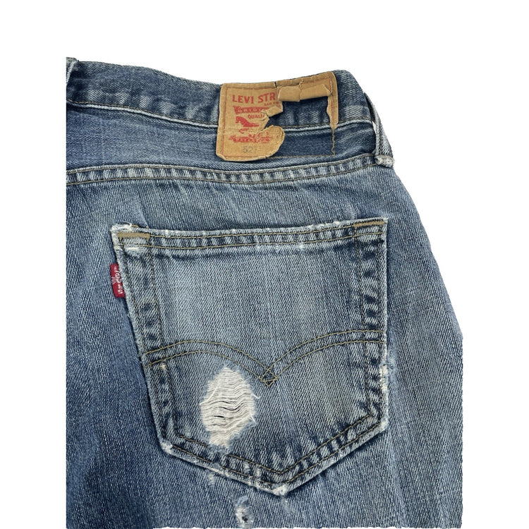 Men’s Worn&torn Levi’s Bootcut Blue Jeans Size W30 L32