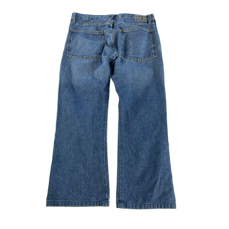 Mens Vintage Levis SilverTab Baggy Fit Blue Jeans Size 36 x 32