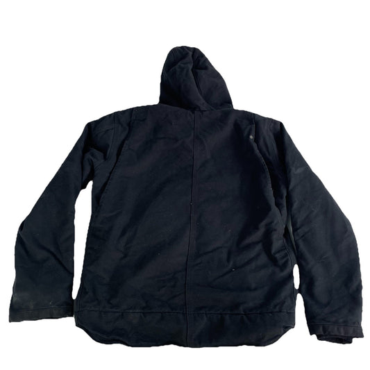 Mens Carhartt Washed Duck Insulated Bartlett Jacket In Black Size S