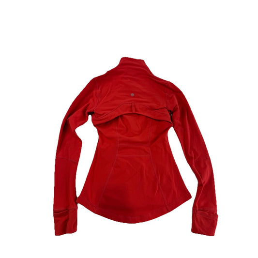Lululemon Define Jacket Size 2 Red Fleece Full Zip