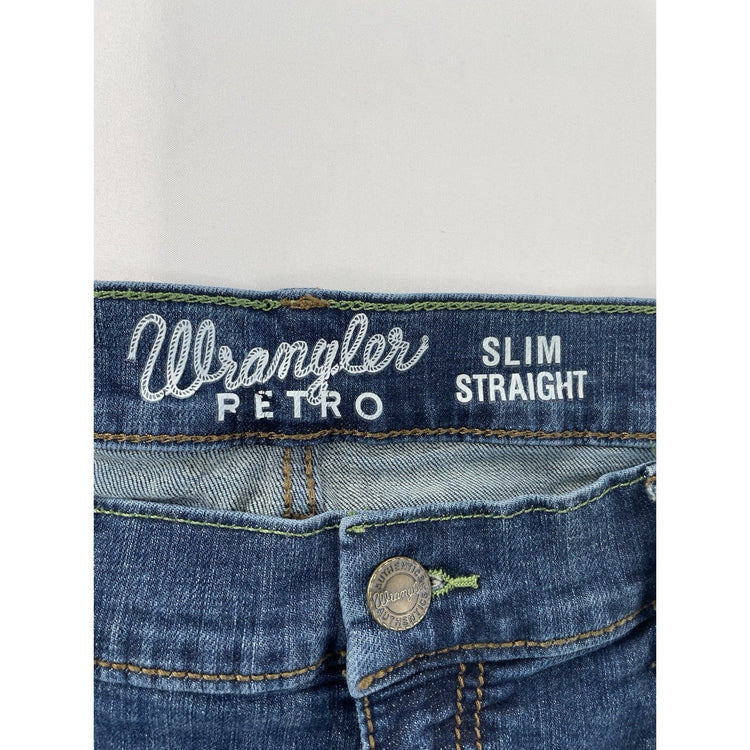 Men’s Wrangler Retro Slim Straight Medium Wash Blue jeans Size 36x34