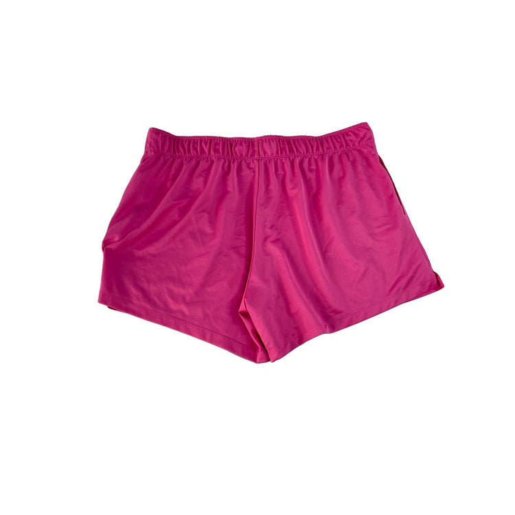 Nike Dri-FIT Women's Pink Athletic Training Shorts with Drawstring, Size XL