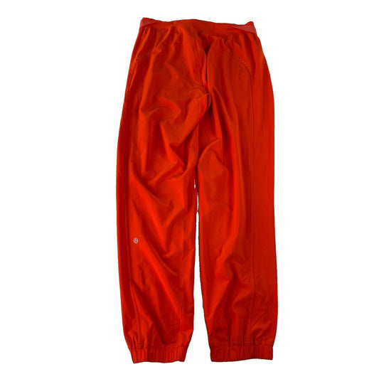 Women's Lululemon Athletica Bright Orange Lightweight Athletic Joggers Size 8