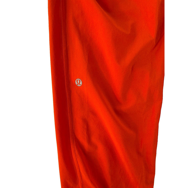 Women's Lululemon Athletica Bright Orange Lightweight Athletic Joggers Size 8