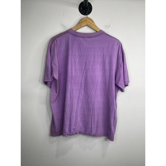 Vintage Y2K Purple Looney Tunes Tweety Bird Graphic Adult T-Shirt Size XL