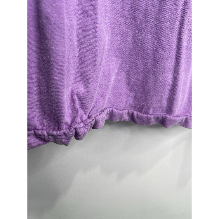 Vintage Y2K Purple Looney Tunes Tweety Bird Graphic Adult T-Shirt Size XL