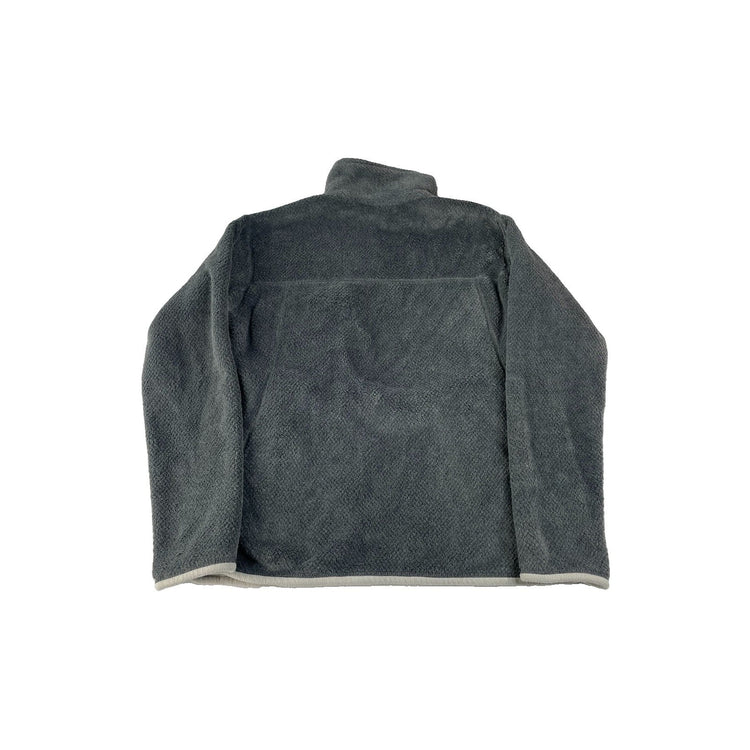 Womens Patagonia Gray High-Pile Fleece Snap-T Pullover Size L