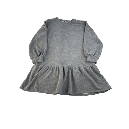Womens Express Gray Shirt Dress Size Medium