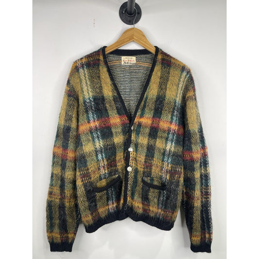 Vintage 60’s Mens Arrow Cum Laude Knitted Button-up Sweatshirt M/L