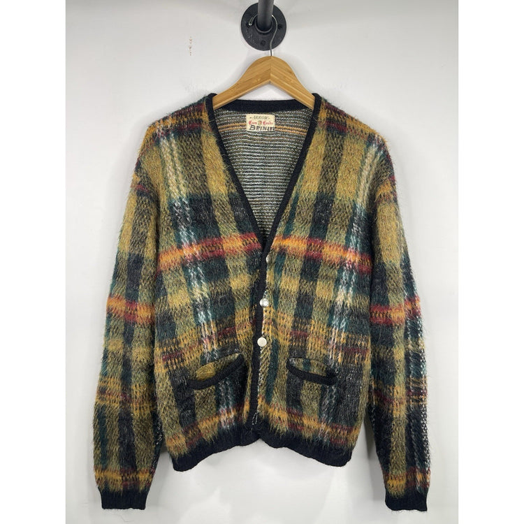 Vintage 60’s Mens Arrow Cum Laude Knitted Button-up Sweatshirt M/L