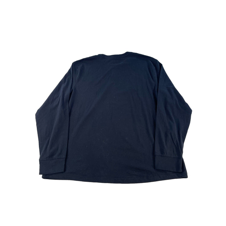 Mens Eddie Bauer Solid Black Heavyweight Cotton LongSleeve Shirt Size XXL