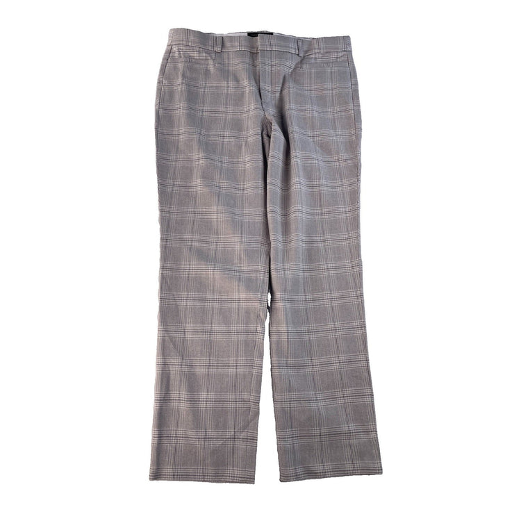 Womens Banana Republic Sloan Gray Plaid Trousers Size 10