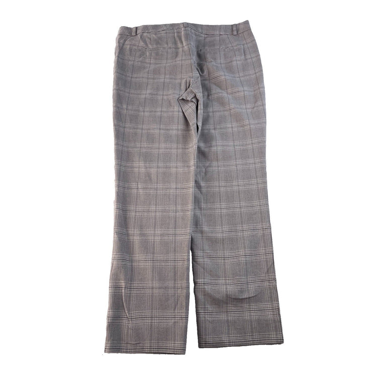 Womens Banana Republic Sloan Gray Plaid Trousers Size 10