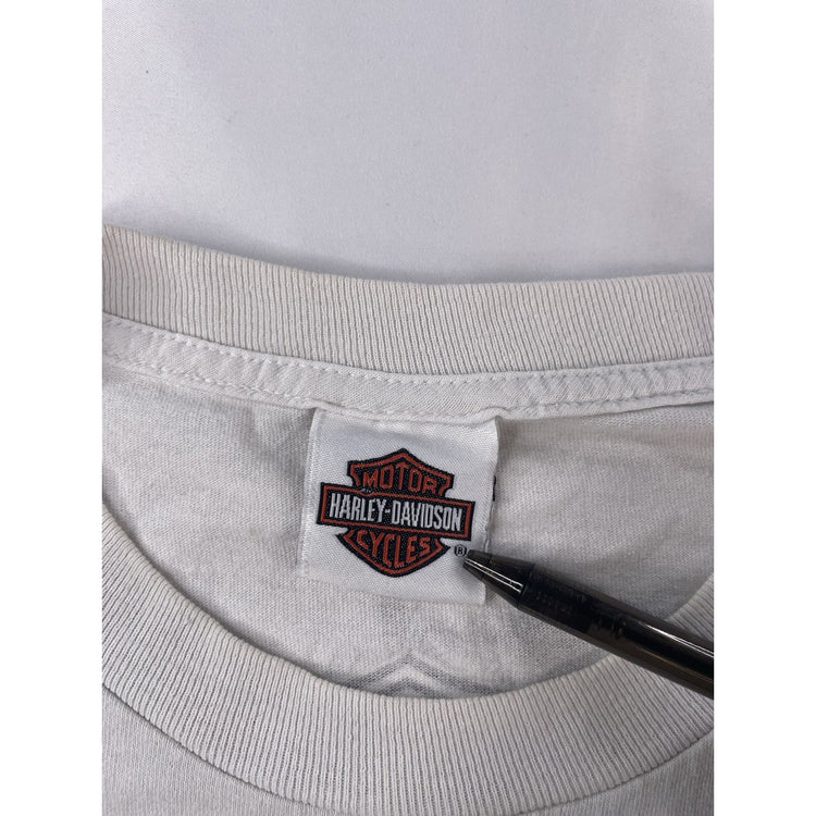 Mens Harley Davidson White Cozumel Mexico T Shirt Size XL