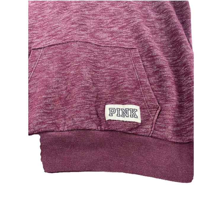 Women’s PINK Victoria Secret Berry Purple 1/2 Zip Up Sweatshirt Size XS