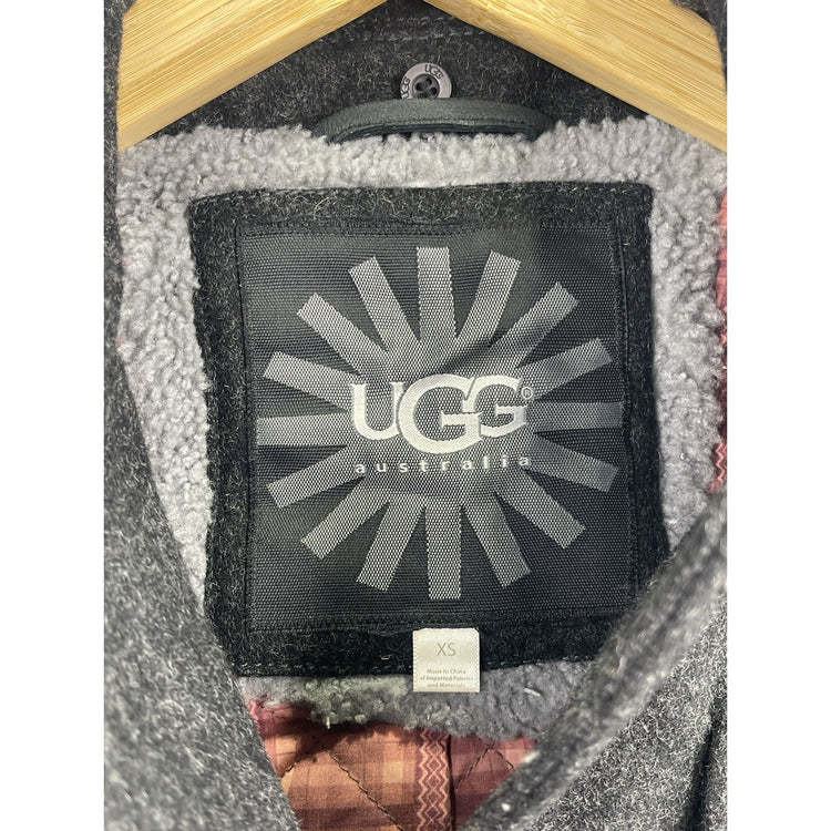 Women’s UGG Australia Gray Button Up Jacket Size XS