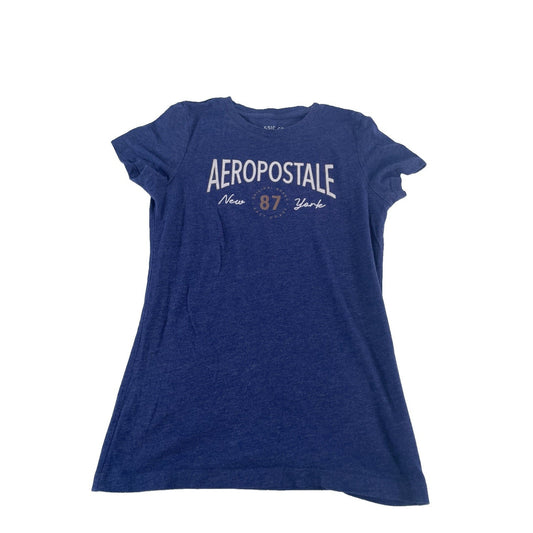Womens Aeropostale Blue "Aeropostale New York 87" Graphic T-Shirt Size M