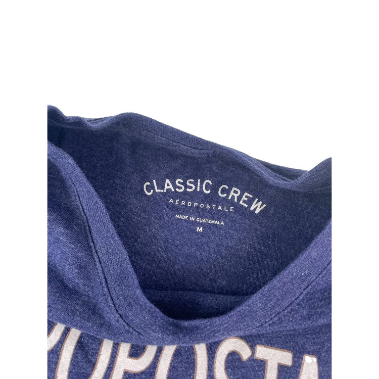 Womens Aeropostale Blue "Aeropostale New York 87" Graphic T-Shirt Size M