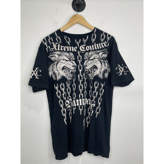 Vintage Mens Xtreme Couture UFC Rampage Jackson Graphic Tshirt Sz Large