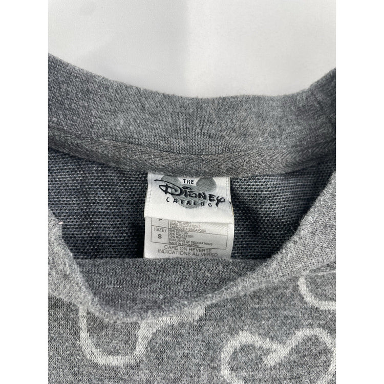 Vintage The Disney Catalog Gray Mickey Mouse And Pluto Graphic Sweatshirt S