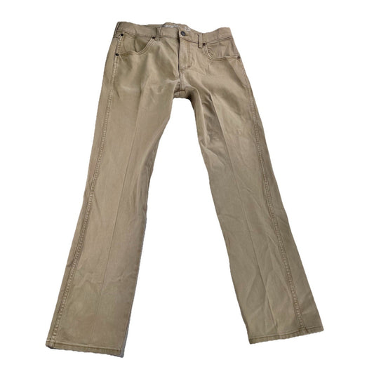 Men’s Wrangler Tan Slim Straight Jeans Size 35x34