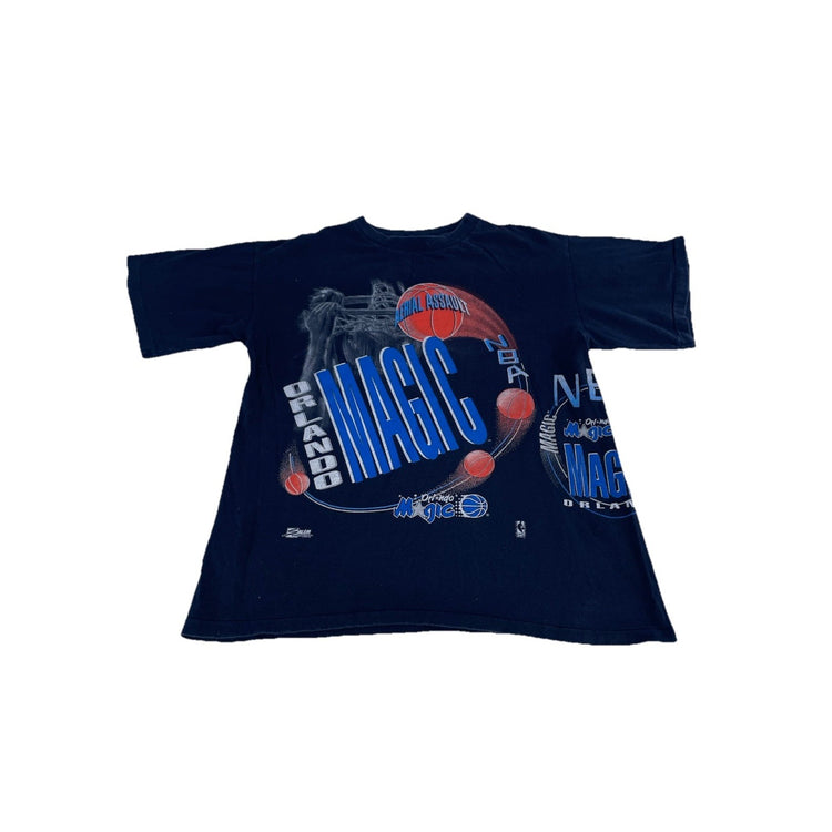 Mens Salem Sportswear Aerial Assault Orlando Magic Black Tee Size L