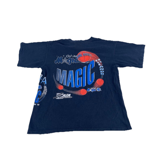 Mens Salem Sportswear Aerial Assault Orlando Magic Black Tee Size L