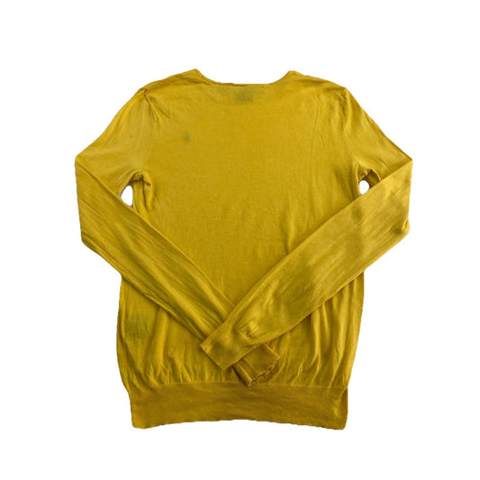 Mens Polo Ralph Lauren Size Medium Yellow Lightweight Sweater