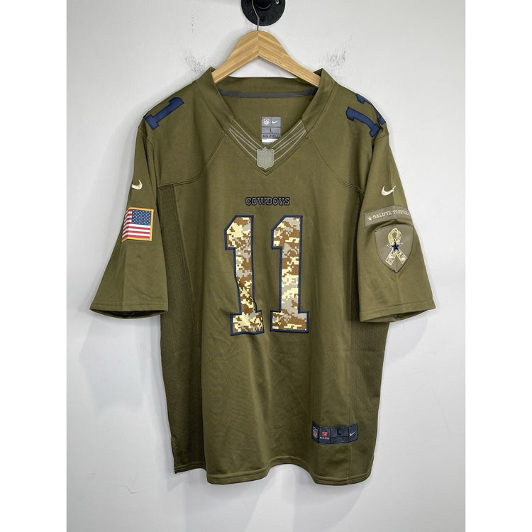 Cole Beasley Jersey #11 Salute to Service Cowboys NFL Men's Size L Dri-Fit
