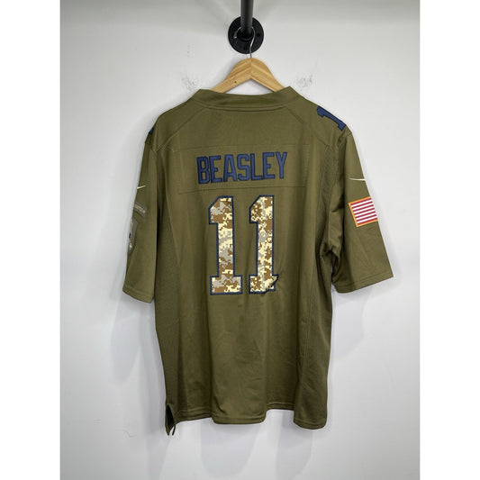 Cole Beasley Jersey #11 Salute to Service Cowboys NFL Men's Size L Dri-Fit