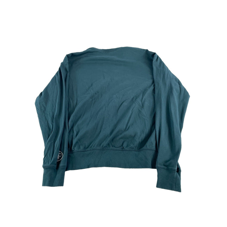 Womens PINK Victoria Secret Forest Green Oversized Longsleeve Shirt Size Xs