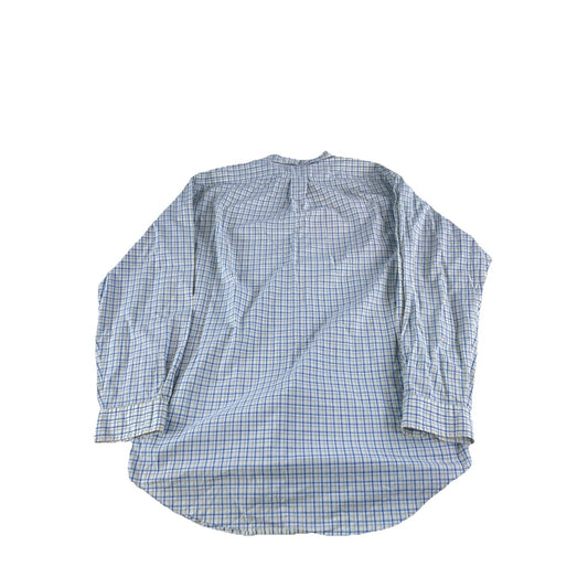 Mens Polo Ralph Lauren Yellow Blue Plaid Yarmouth Button Down Size 16 34/35