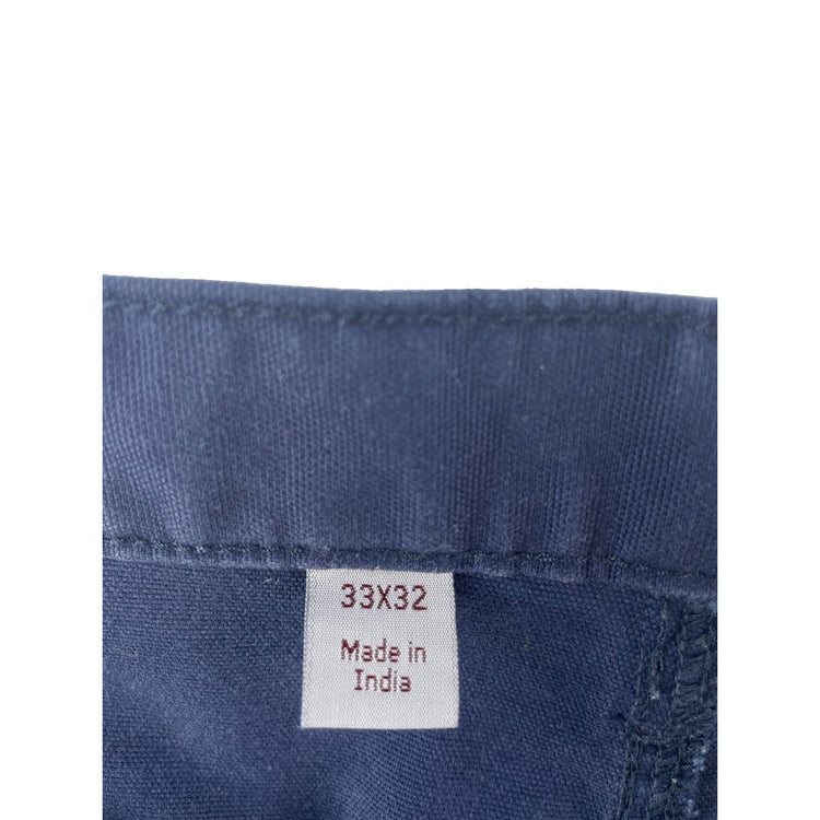 Mens Carhartt Navy Blue Loose Fit Carpenter Style Jeans Size 33X32