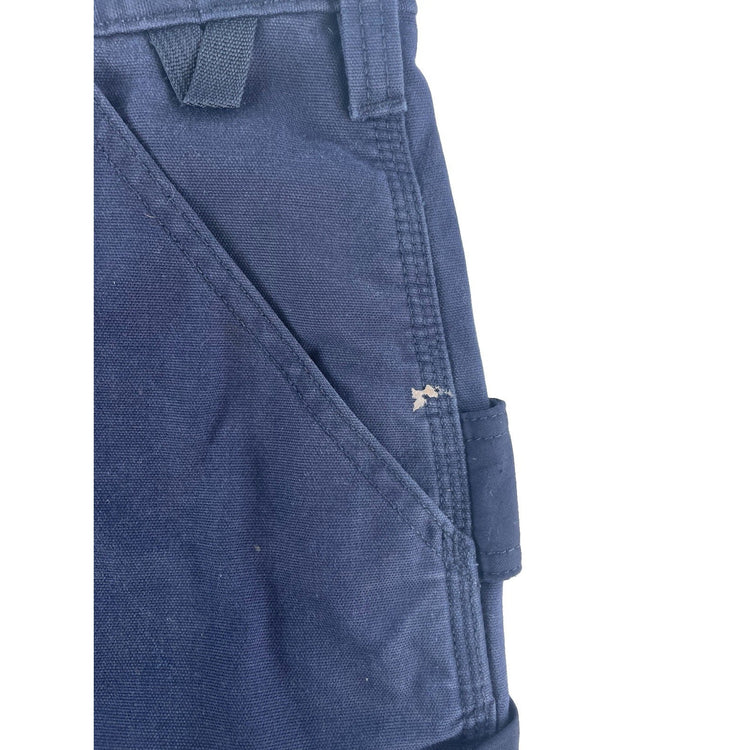 Mens Carhartt Navy Blue Loose Fit Carpenter Style Jeans Size 33X32