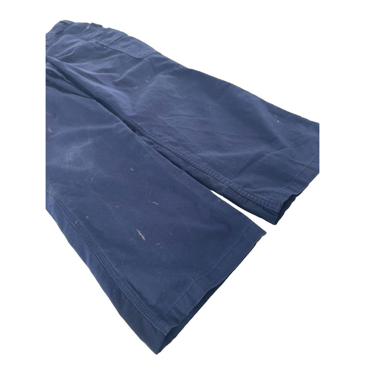 Mens Carhartt Navy Blue Loose Fit Carpenter Style Jeans Size 33X32