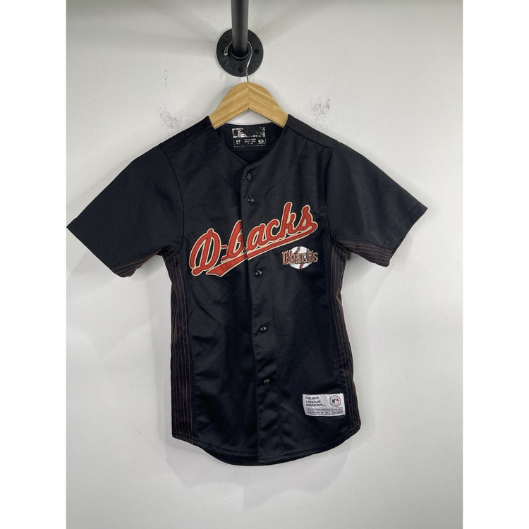 Brandon Webb Diamondbacks #17 MLB D-Backs Black Jersey Youth Sz S 6-7