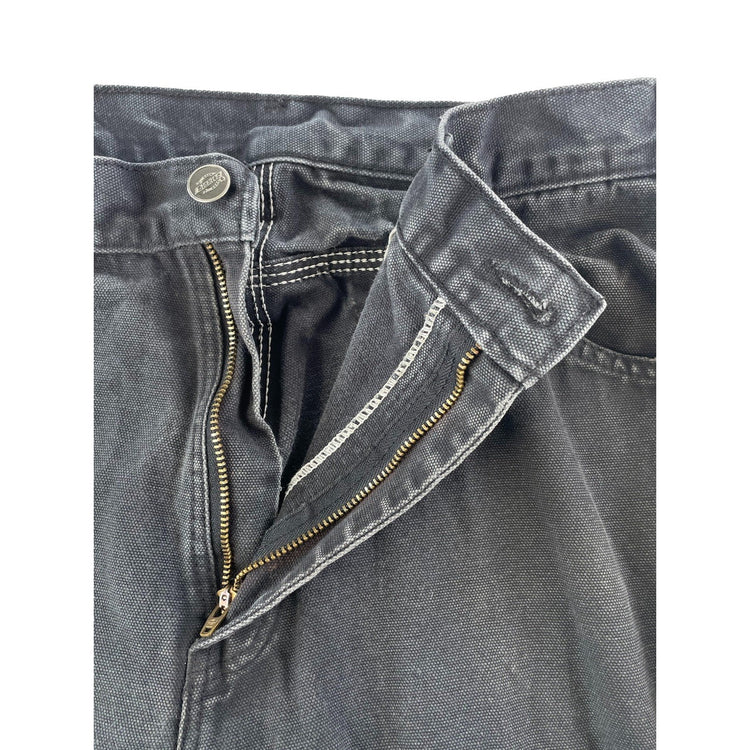 Mens Dickies Faded Black Duck Canvas Carpenter Pants size 34x30
